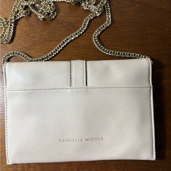 Danielle Nicole Chic Cream Crossbody Bag with Gold Accents - Picture 7 of 7